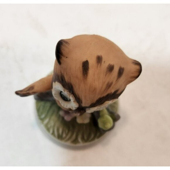 Vintage Napcoware Ceramic Brown Owl 3" Tall Figurine - Picture 2 of 10
